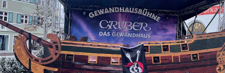 Hauptbühne Wintermärchenmarkt – Hauptsponsor Werbebanner