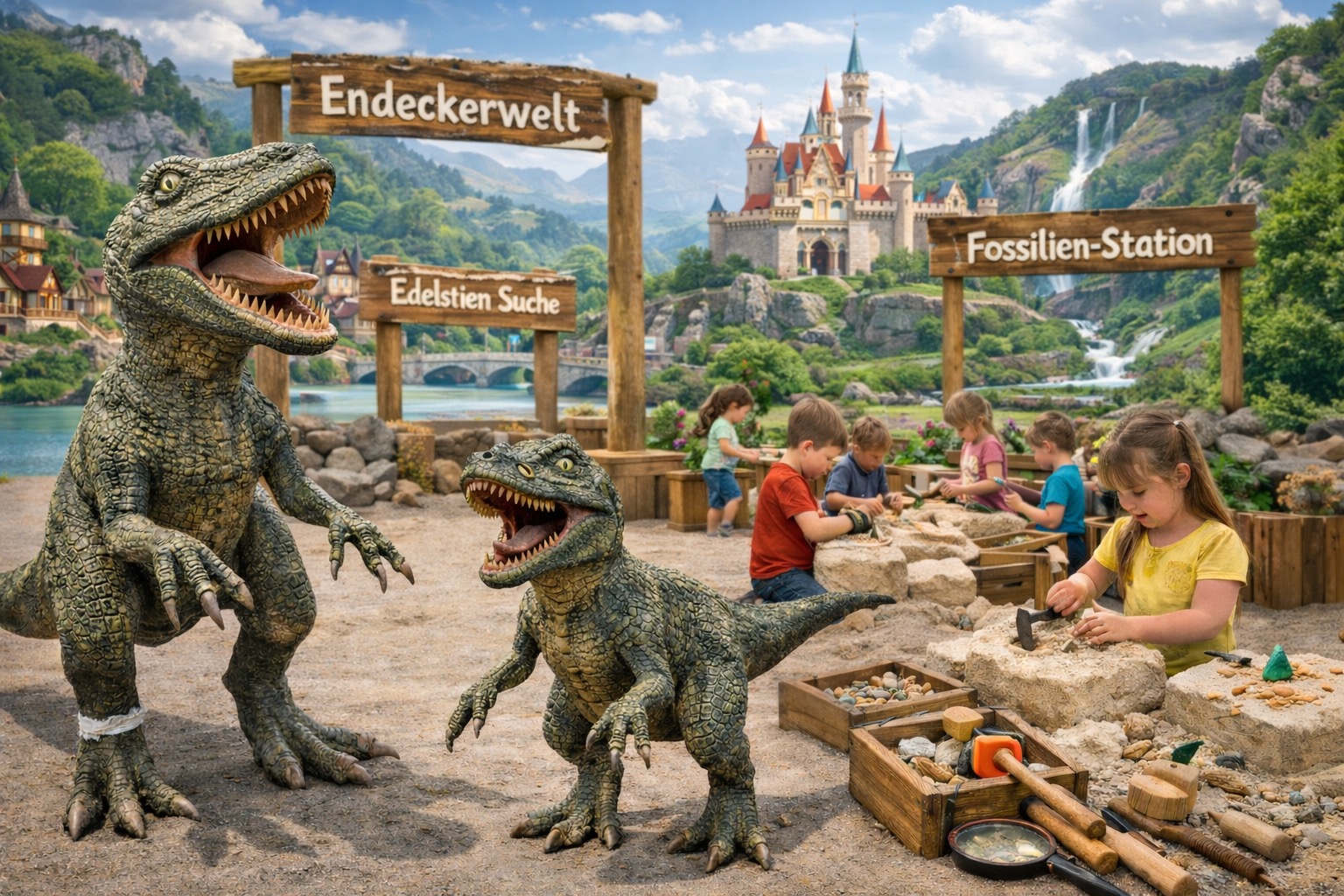Dinoausgrabung – Entdeckerwelt mit Fossilien und Dinofiguren